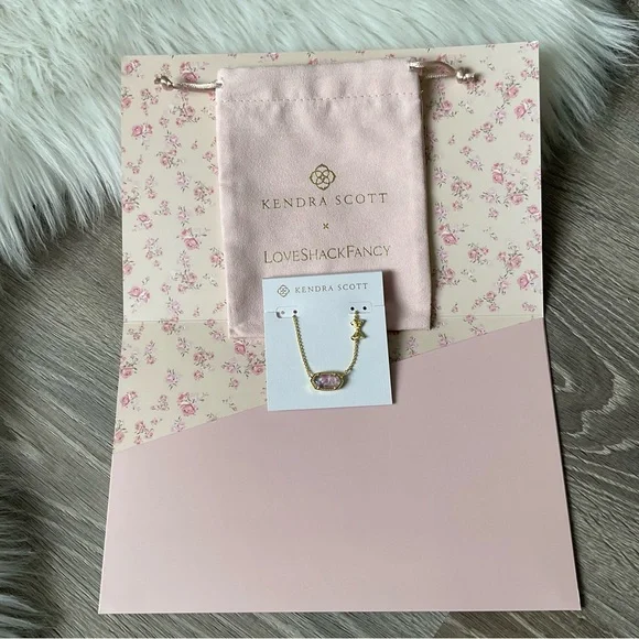 🎀KENDRA SCOTT x LOVESHACKFANCY Sunny Meadow Elisa Double Sided Necklace - Picture 4 of 9